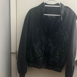 Members Only Classic Black Windbreaker